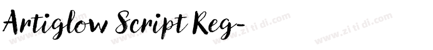 Artiglow Script Reg字体转换 Artiglow Script Reg字体转换